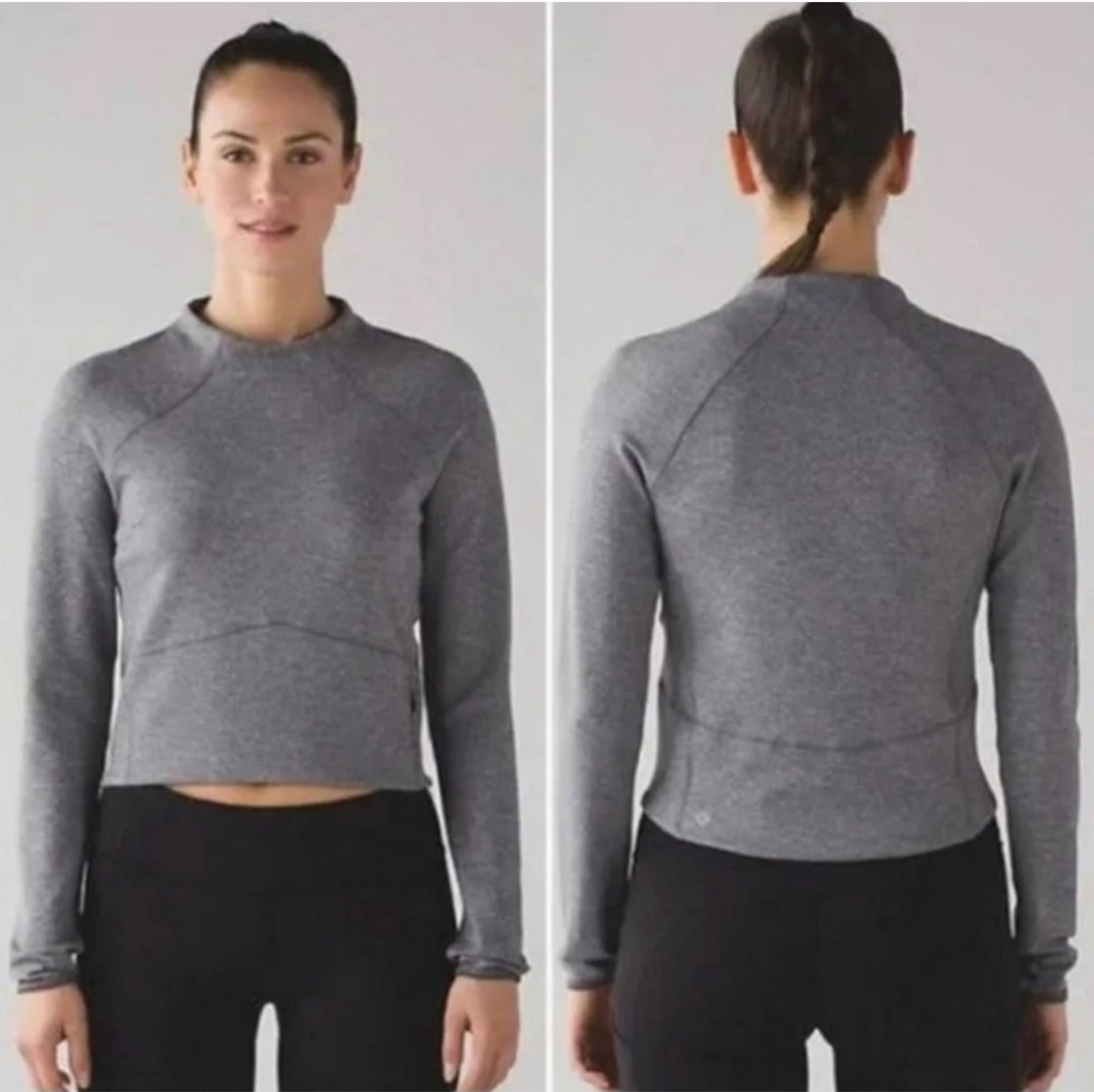 Lululemon Gray long sleeve crop - Picture 2 of 5